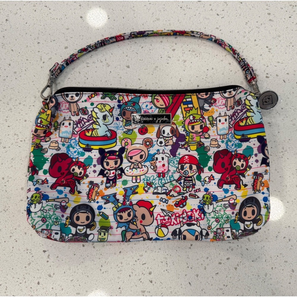 Tokidoki x JuJuBe Be Quick Bag Women OS Multicolor Like New Doodle Print Clutch